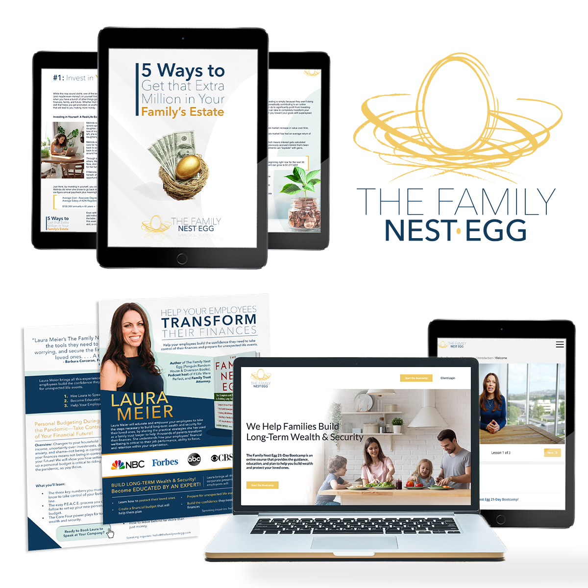 several examples of digital storybrand marketing created developed by a storybrand certified guide