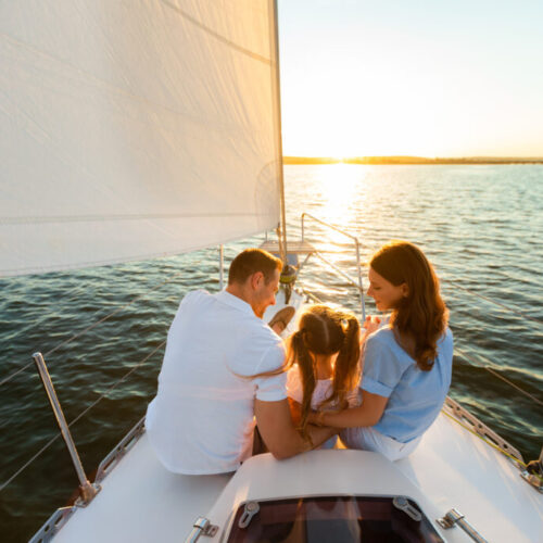 family on a boat representing law firm using storybrand marketing strategy